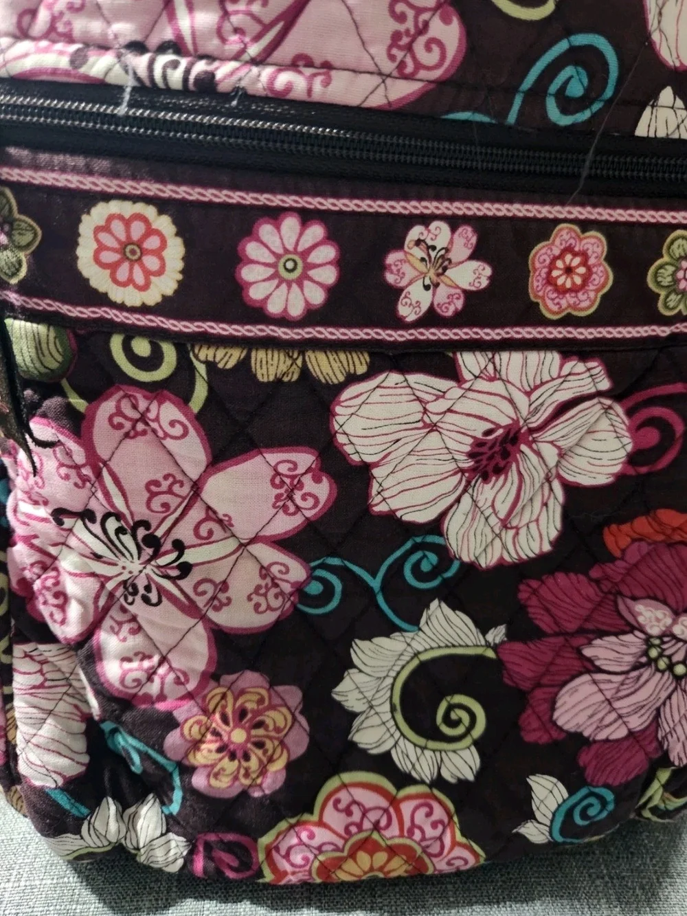 Vera Bradley Quilted Floral Multicolor Backpack